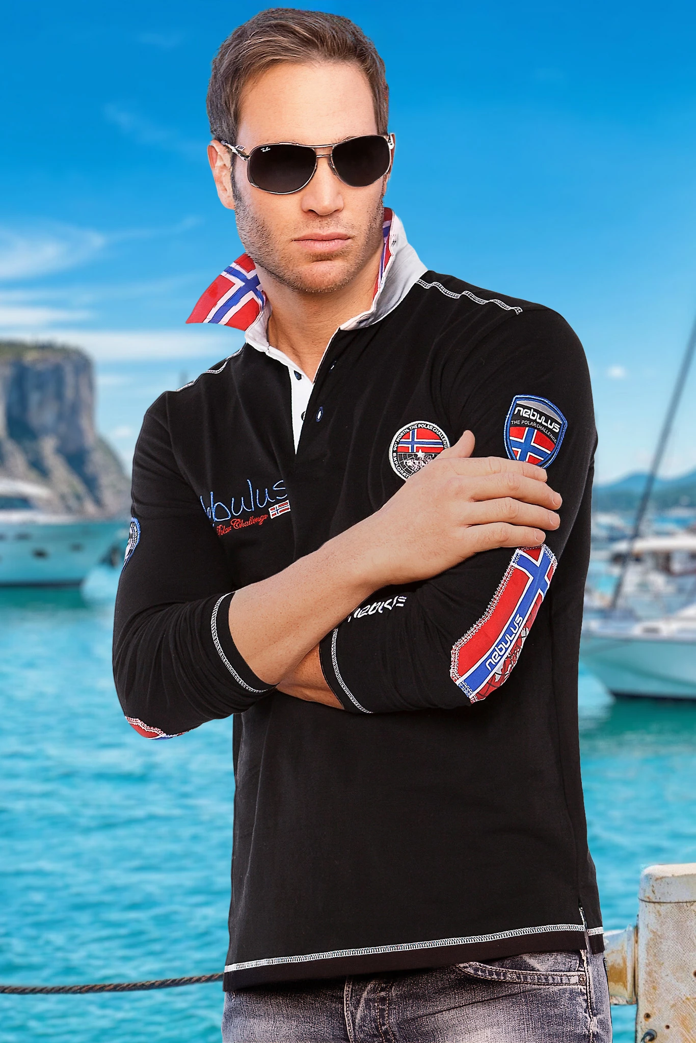 Poloshirt Langarm BENTY Herren 4 Poloshirt Langarm BENTY Herren – Bild 4