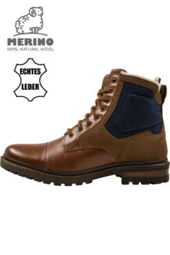 Leder Winterstiefel BILL Herren Mit Merinowolle