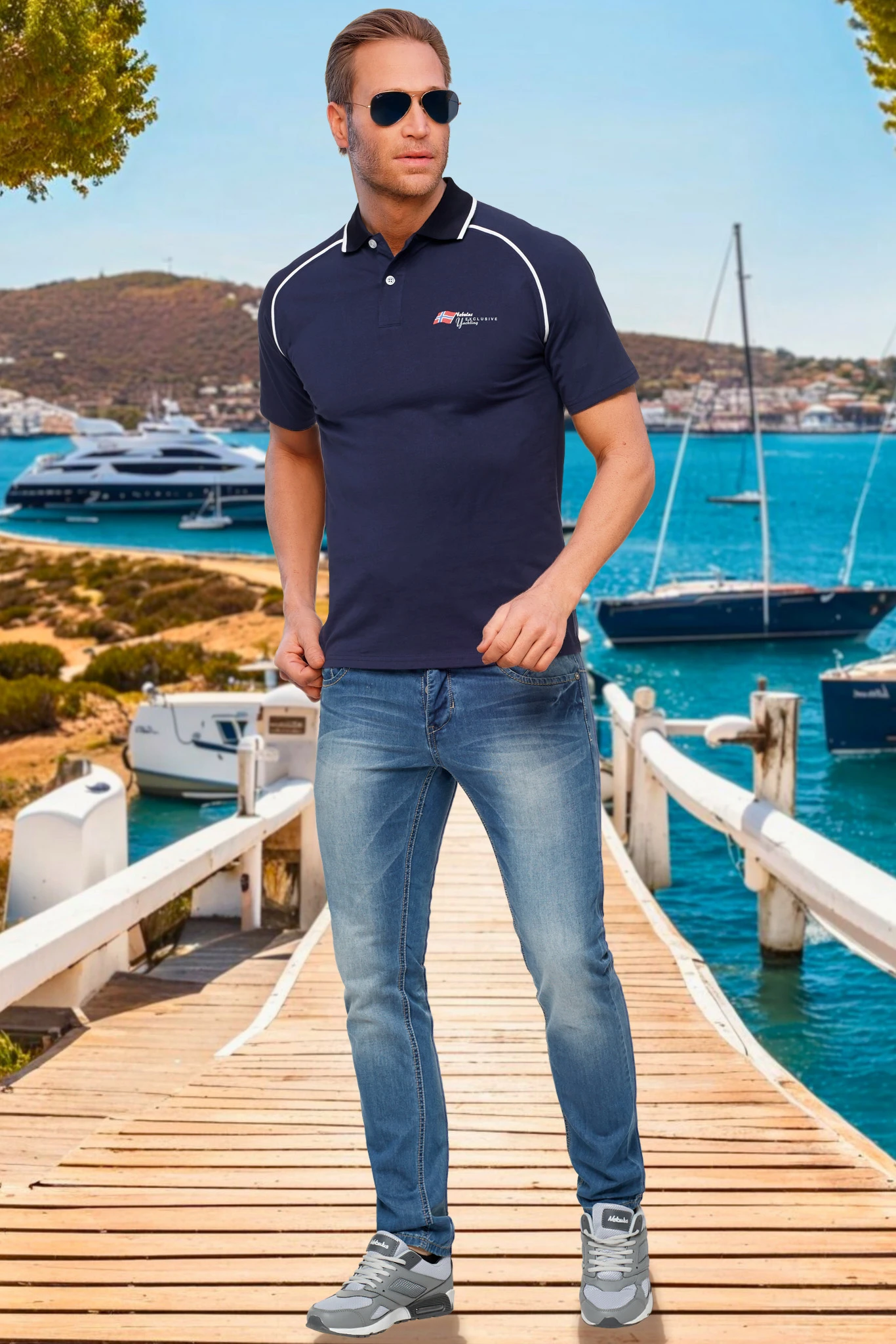 Poloshirt OCEANS Herren 4 Poloshirt OCEANS Herren – Bild 4