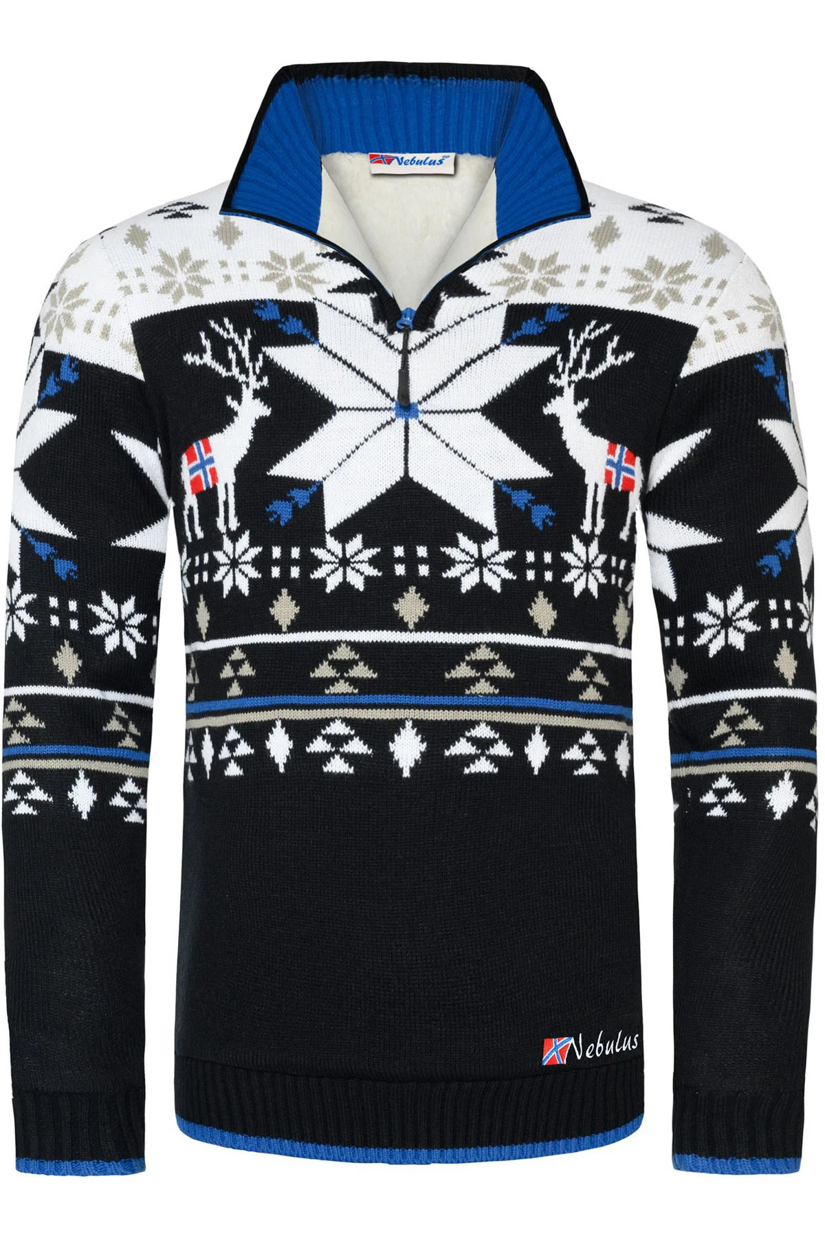 Norweger Strickpulli Mit Teddyfell FRIA Herren 2 Norweger Strickpulli Mit Teddyfell FRIA Herren – Bild 2