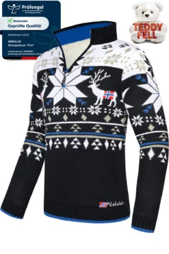 Norweger Strickpulli Mit Teddyfell FRIA Herren