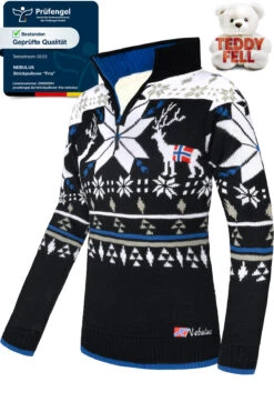 Norweger Strickpulli Mit Teddyfell FRIA Damen