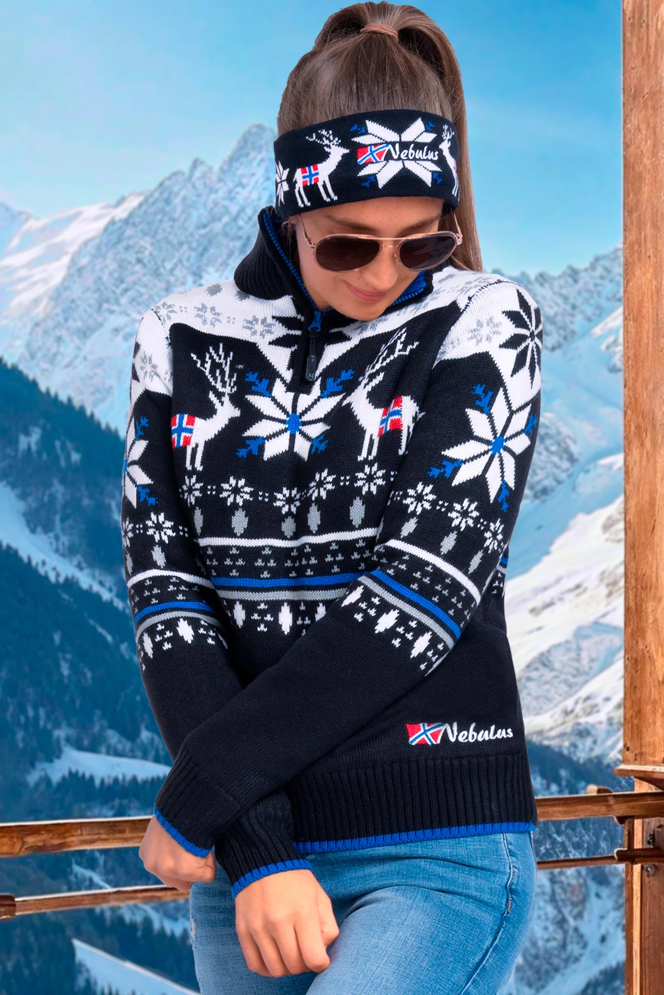 Norweger Strickpulli Mit Teddyfell FRIA Damen 5 Norweger Strickpulli Mit Teddyfell FRIA Damen – Bild 5