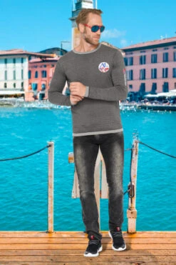 Baumwolle Pullover GRAHAM Herren -Nebulus Verkäufe P4726 12 KI