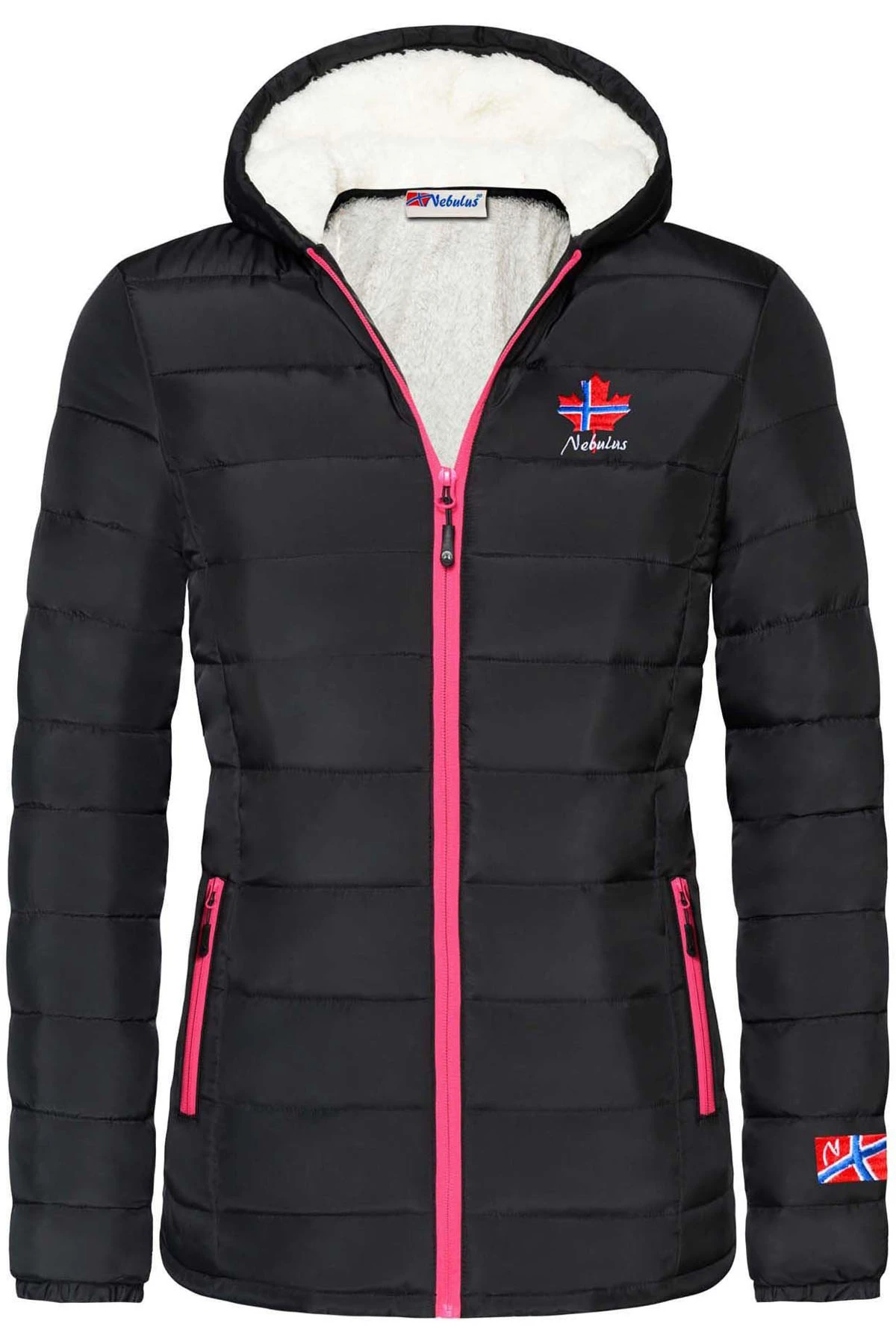 Winterjacke Mit Teddyfell GLOWFUR Damen 2 Winterjacke Mit Teddyfell GLOWFUR Damen – Bild 2