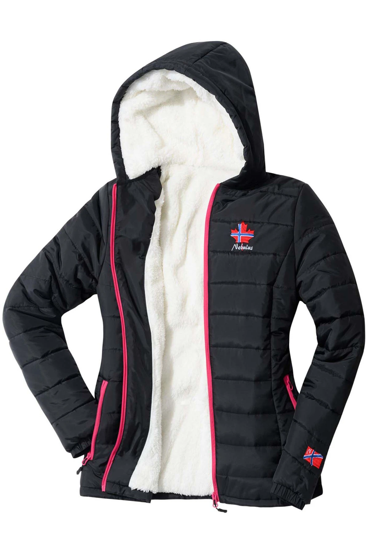 Winterjacke Mit Teddyfell GLOWFUR Damen 4 Winterjacke Mit Teddyfell GLOWFUR Damen – Bild 4