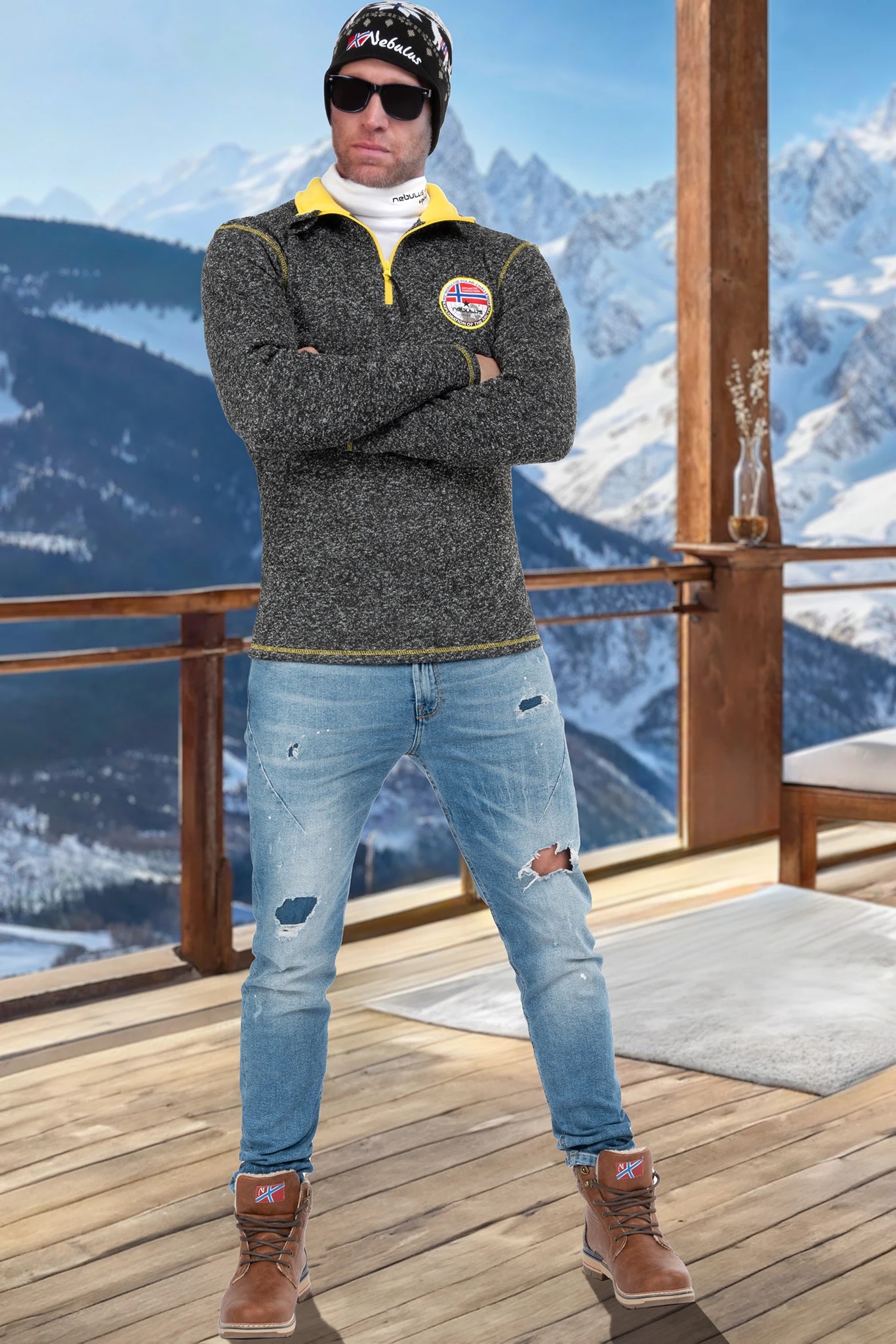 Fleecepullover JIMI Herren 4 Fleecepullover JIMI Herren – Bild 4