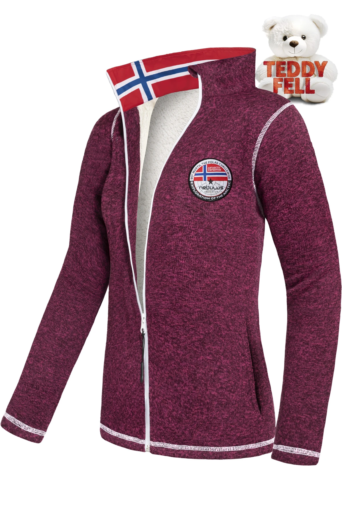 Fleecejacke Mit Teddyfell FALLOU Damen - B-Ware 1 Fleecejacke Mit Teddyfell FALLOU Damen - B-Ware