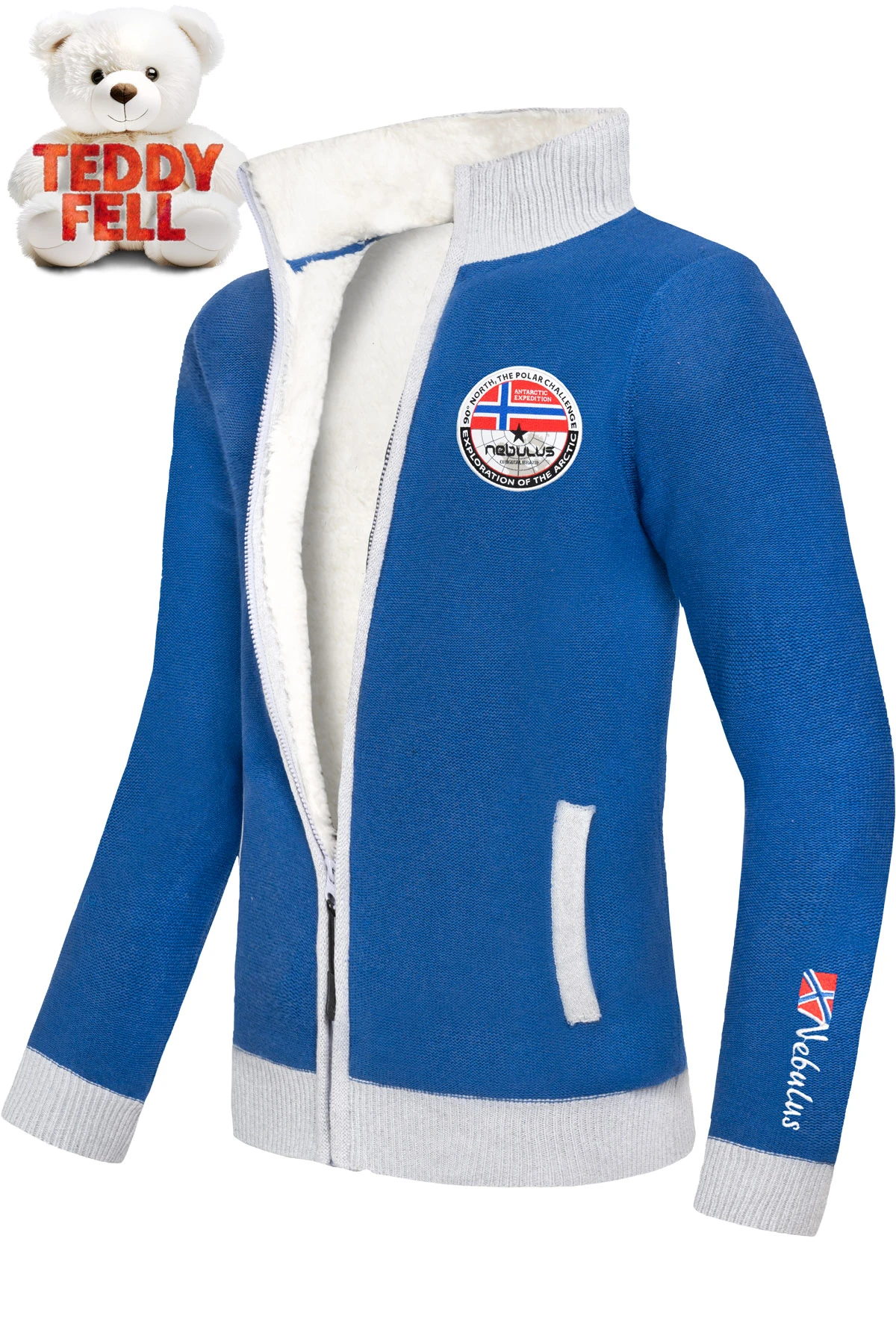 Norweger Strickjacke Mit Teddyfell STORY Herren 1 Norweger Strickjacke Mit Teddyfell STORY Herren