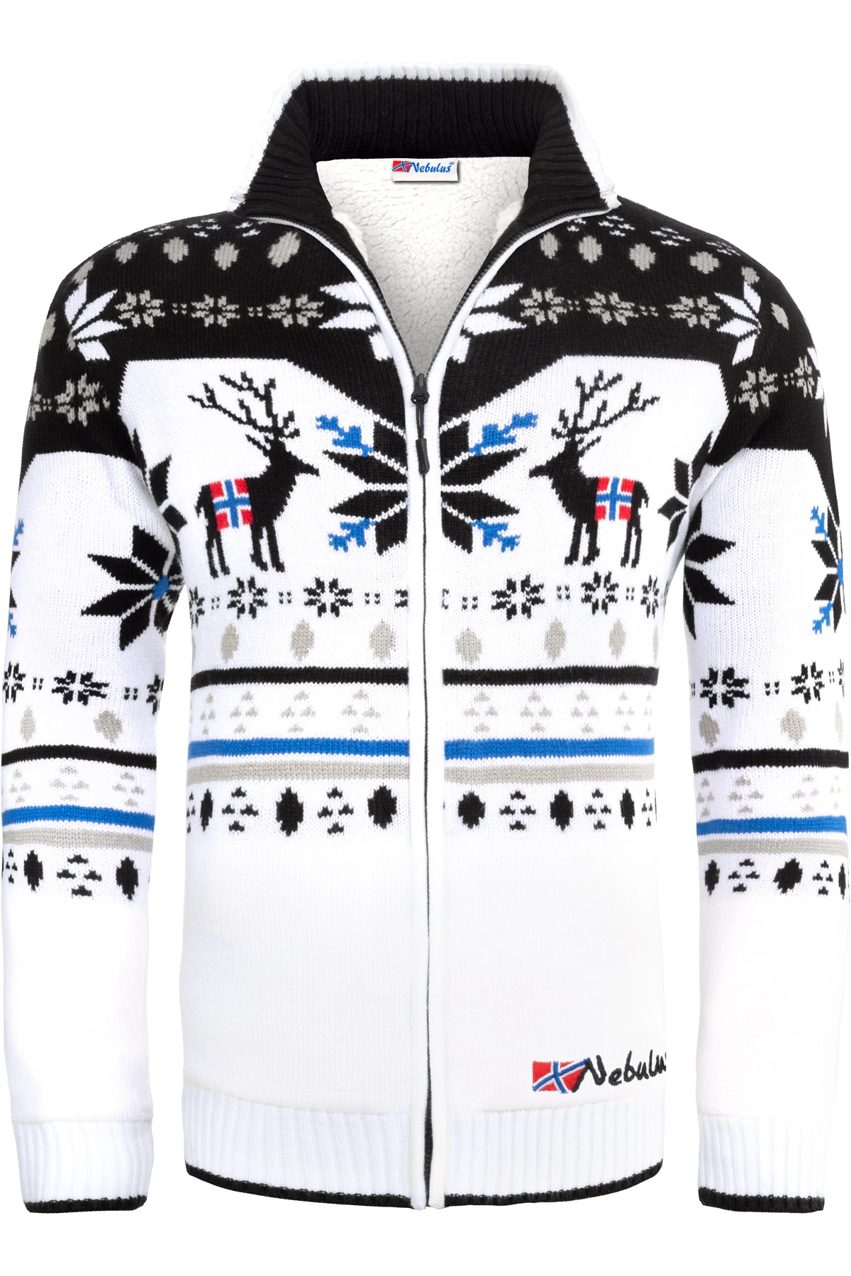 Norweger Strickjacke Mit Teddyfell SVERRE Herren 2 Norweger Strickjacke Mit Teddyfell SVERRE Herren – Bild 2