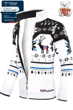 Norweger Strickjacke Mit Teddyfell SVERRE Herren