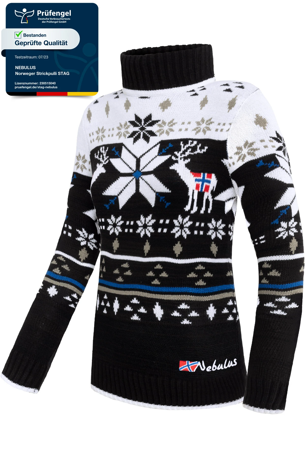 Norweger Strickpullover STAG Damen 1 Norweger Strickpullover STAG Damen