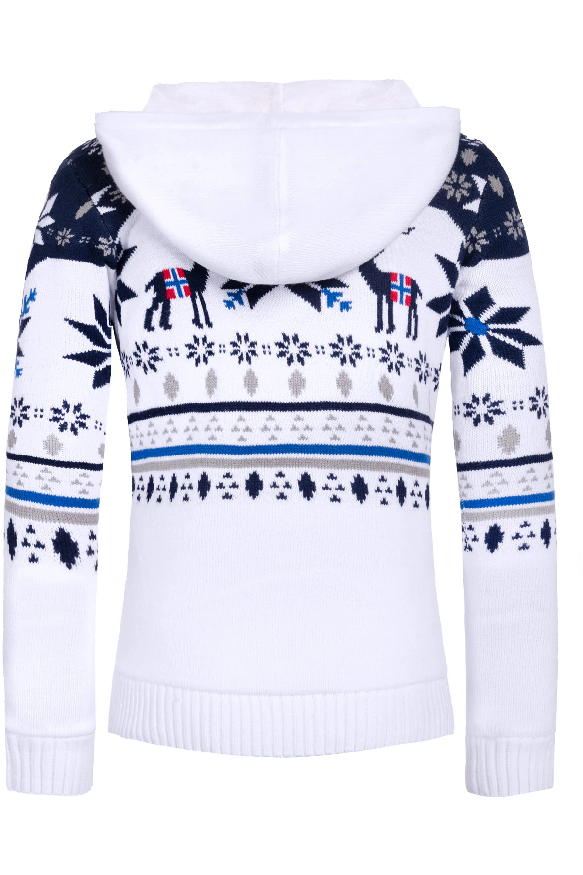 Norweger Jacke Hoody Mit Teddyfell NORON Damen 3 Norweger Jacke Hoody Mit Teddyfell NORON Damen – Bild 3