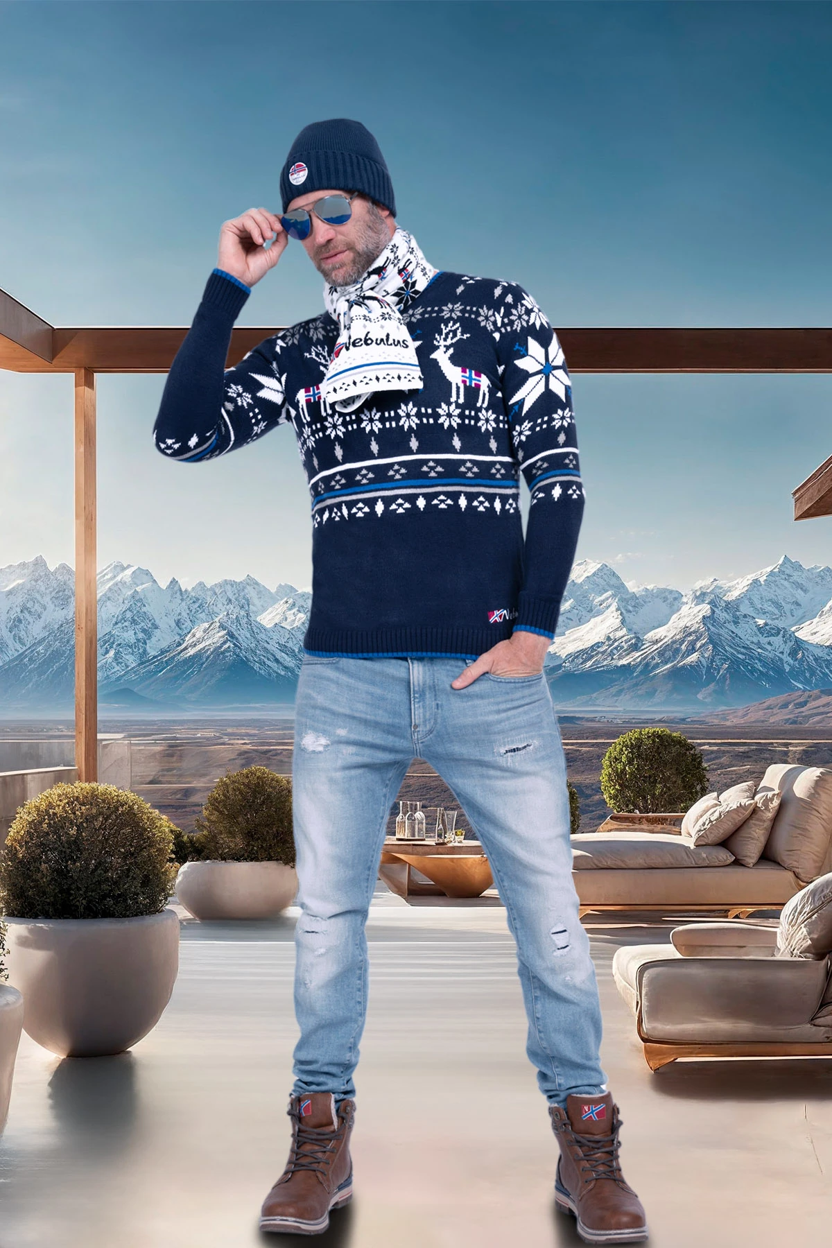 Norweger Pullover BREEN Herren 4 Norweger Pullover BREEN Herren – Bild 4