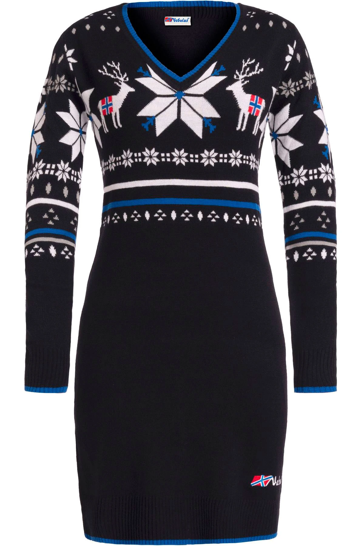 Norweger Strickkleid NORRA Damen 2 Norweger Strickkleid NORRA Damen – Bild 2