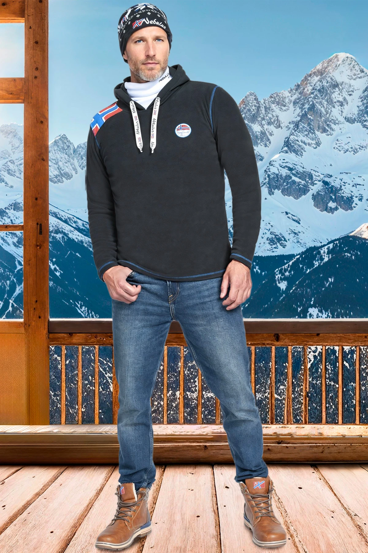 Fleecehoody FILE Herren 3 Fleecehoody FILE Herren – Bild 3