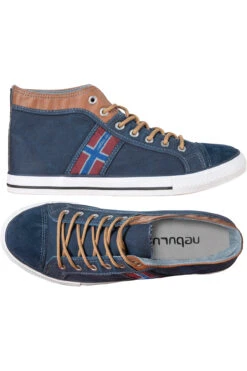 Teil-Leder Sneaker UTAH High Herren -Nebulus Verkäufe P6971 04